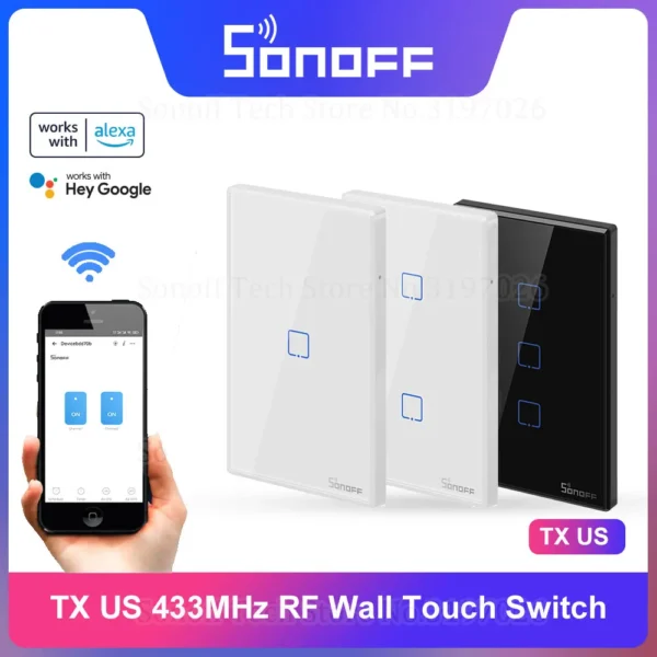 Interruptor inteligente marca SONOFF, compatible con Alexa, Google Assistant y Google Nest - Image 3