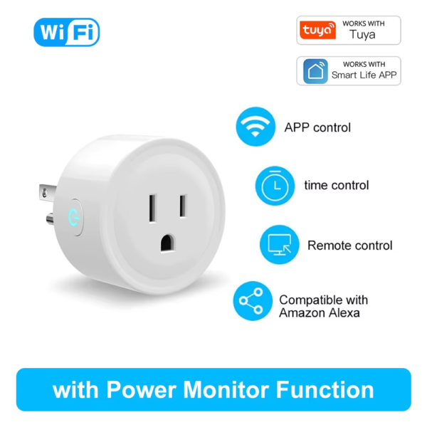 Tomacorriente inteligente de sobreponer, funciona con Alexa y Google Home - Image 16