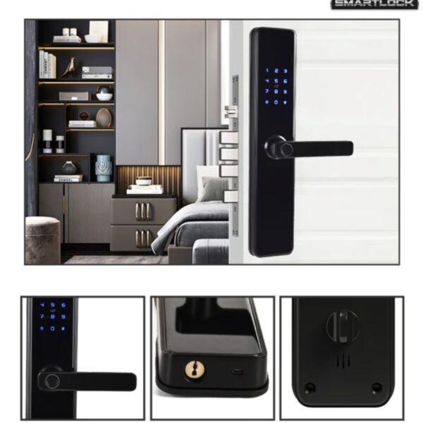 Cerradura Inteligente Smartlock TPSH-720 con Huella, Código y RFID - Image 7