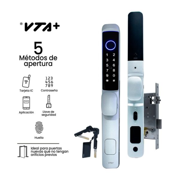 Cerradura Inteligente VIBEX VTA+ con Wi-Fi y Cinco Modos de Acceso - Image 2
