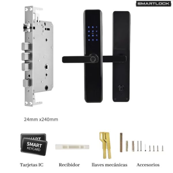 Cerradura Inteligente Smartlock TPSH-720 con Huella, Código y RFID - Image 6
