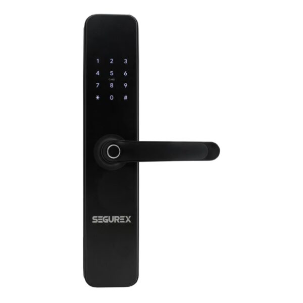 Segurex Cerradura Biométrica Inteligente H7b Se Negro Mate
