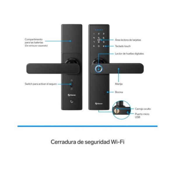 Cerradura / Chapa Inteligente Wifi de Seguridad Steren - Image 8