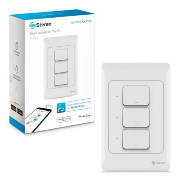 Interruptor Inteligente WiFi Triple - Image 2