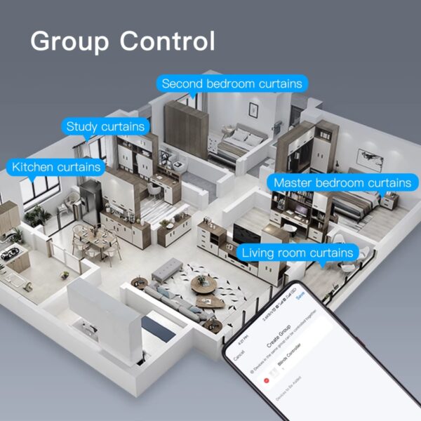 Motor Inteligente WiFi para Persianas con Cadena | Control App Tuya y RF | MOES - Image 10